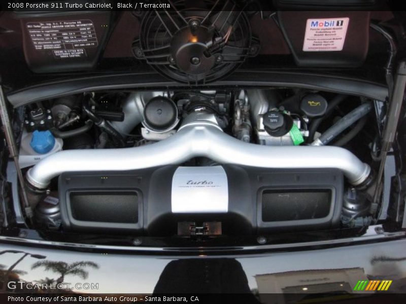  2008 911 Turbo Cabriolet Engine - 3.6 Liter Twin-Turbocharged DOHC 24V VarioCam Flat 6 Cylinder