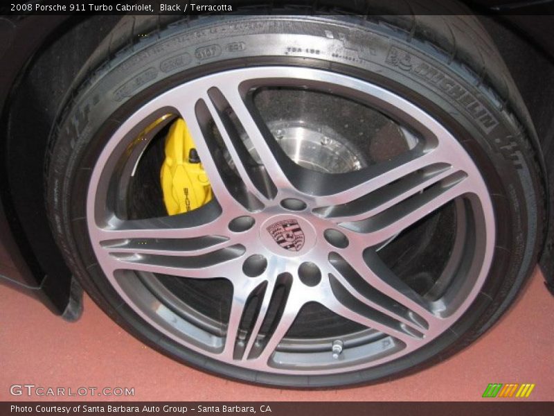 Black / Terracotta 2008 Porsche 911 Turbo Cabriolet