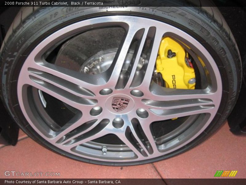 Black / Terracotta 2008 Porsche 911 Turbo Cabriolet