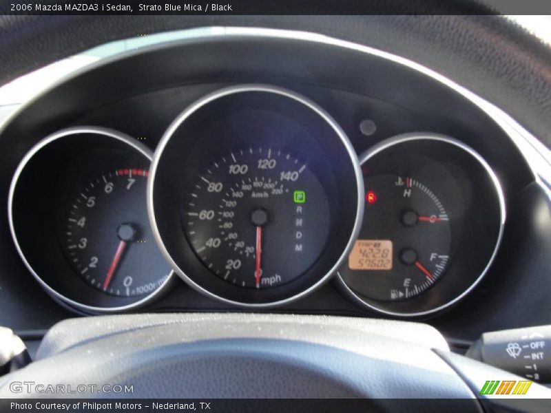 Strato Blue Mica / Black 2006 Mazda MAZDA3 i Sedan