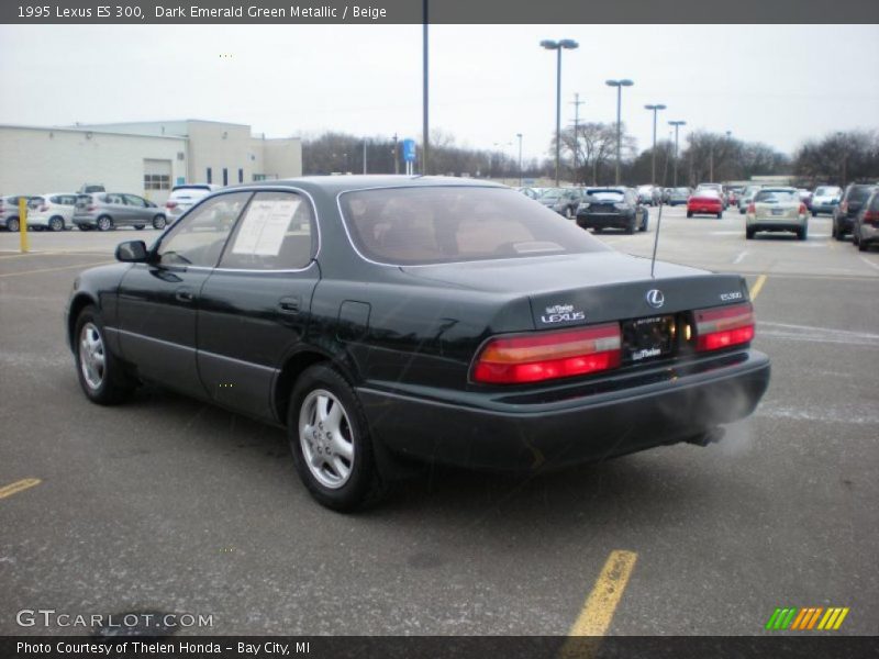 Dark Emerald Green Metallic / Beige 1995 Lexus ES 300