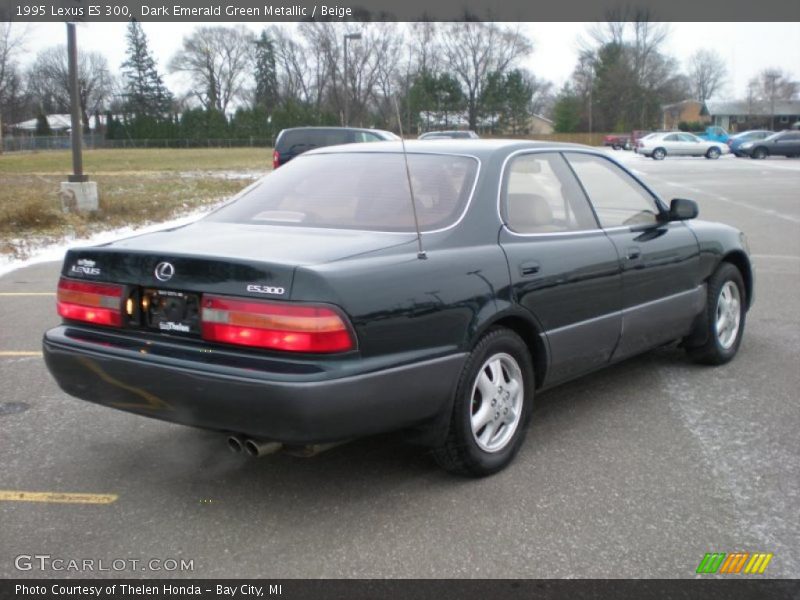 Dark Emerald Green Metallic / Beige 1995 Lexus ES 300