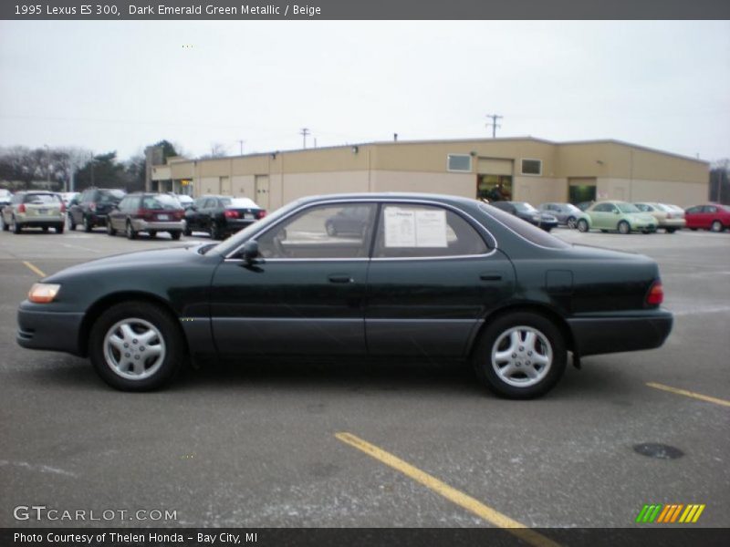 Dark Emerald Green Metallic / Beige 1995 Lexus ES 300