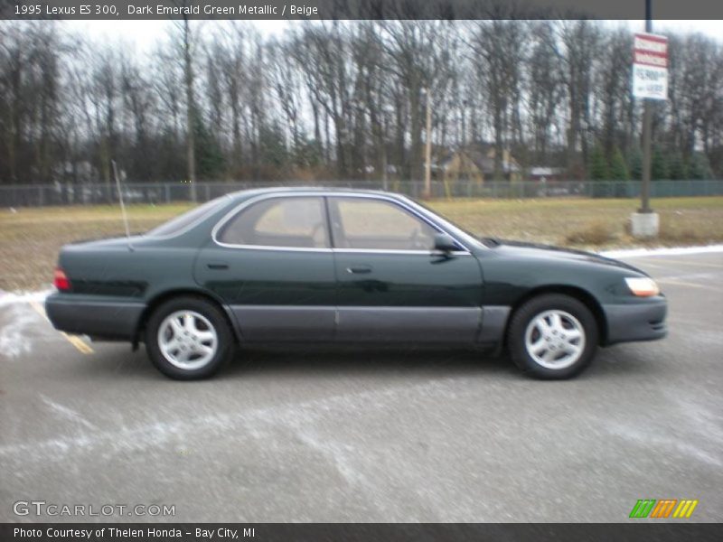 Dark Emerald Green Metallic / Beige 1995 Lexus ES 300