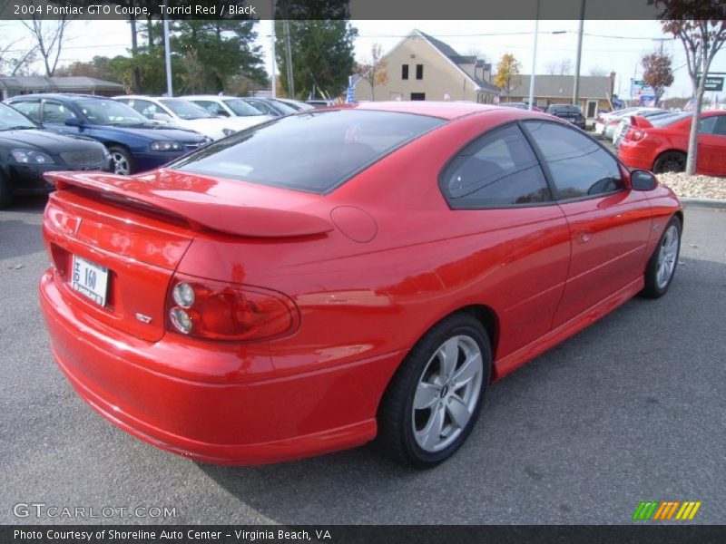 Torrid Red / Black 2004 Pontiac GTO Coupe