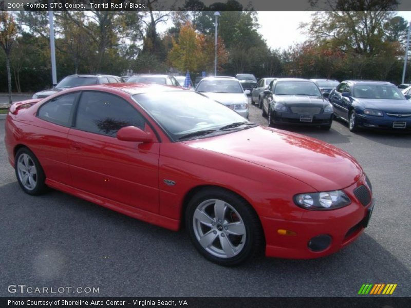 Torrid Red / Black 2004 Pontiac GTO Coupe