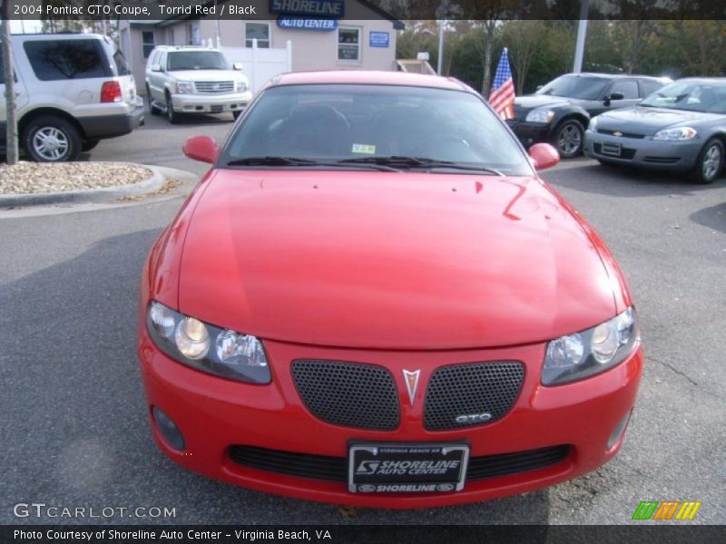 Torrid Red / Black 2004 Pontiac GTO Coupe