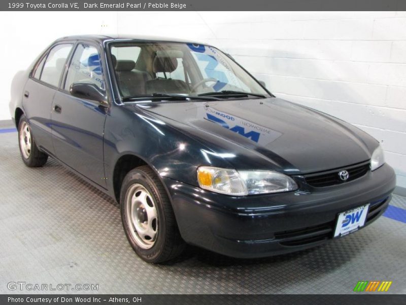 Dark Emerald Pearl / Pebble Beige 1999 Toyota Corolla VE