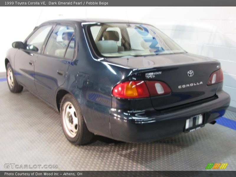 Dark Emerald Pearl / Pebble Beige 1999 Toyota Corolla VE