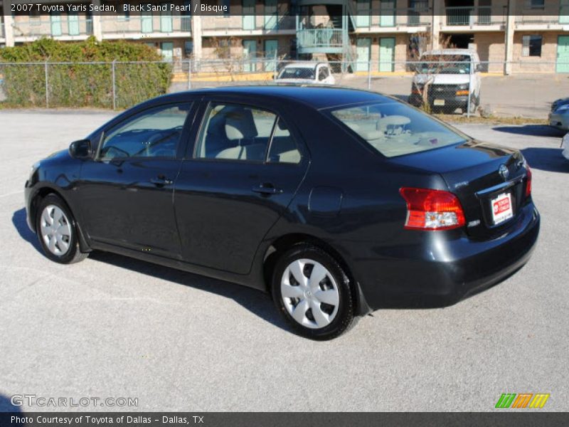 Black Sand Pearl / Bisque 2007 Toyota Yaris Sedan