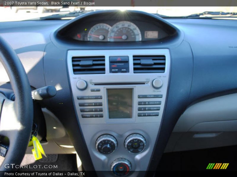 Black Sand Pearl / Bisque 2007 Toyota Yaris Sedan