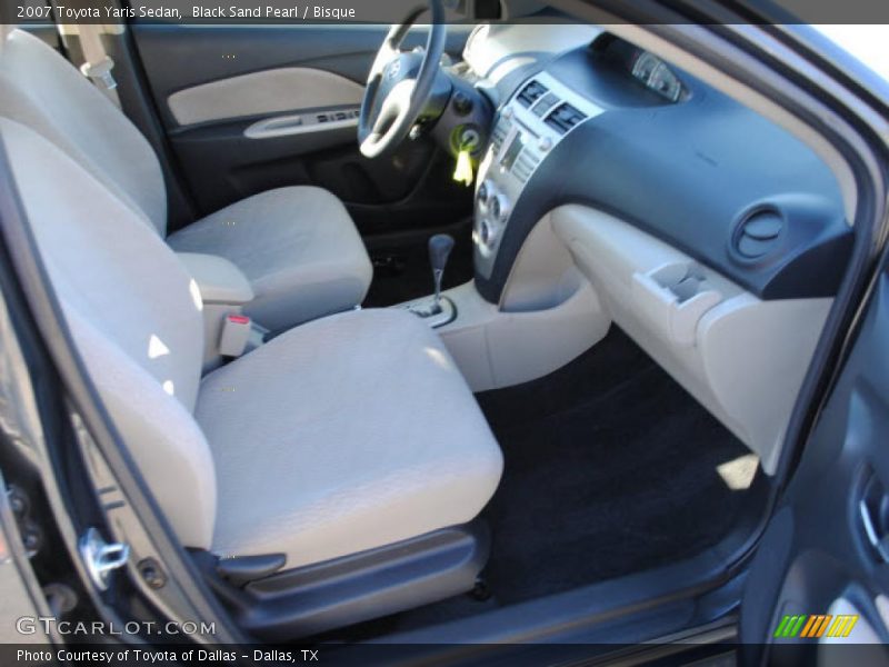 Black Sand Pearl / Bisque 2007 Toyota Yaris Sedan
