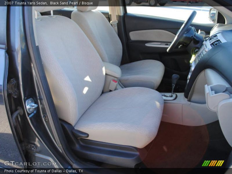 Black Sand Pearl / Bisque 2007 Toyota Yaris Sedan
