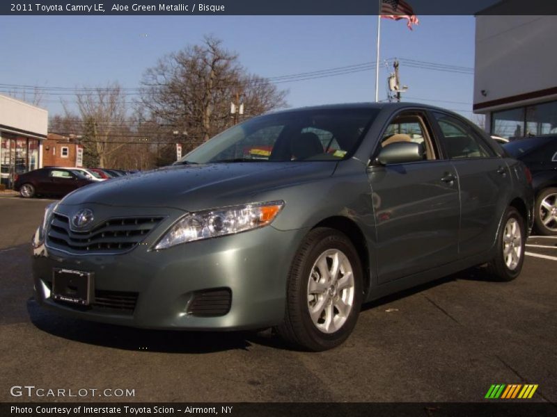 Aloe Green Metallic / Bisque 2011 Toyota Camry LE