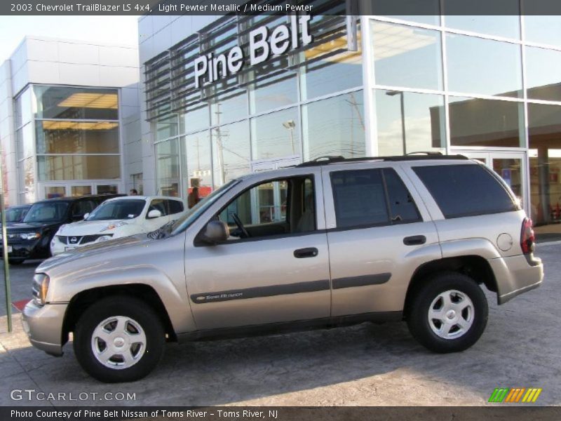 Light Pewter Metallic / Medium Pewter 2003 Chevrolet TrailBlazer LS 4x4