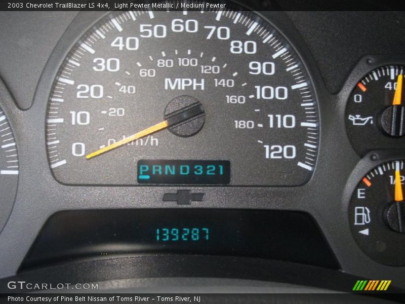 Light Pewter Metallic / Medium Pewter 2003 Chevrolet TrailBlazer LS 4x4