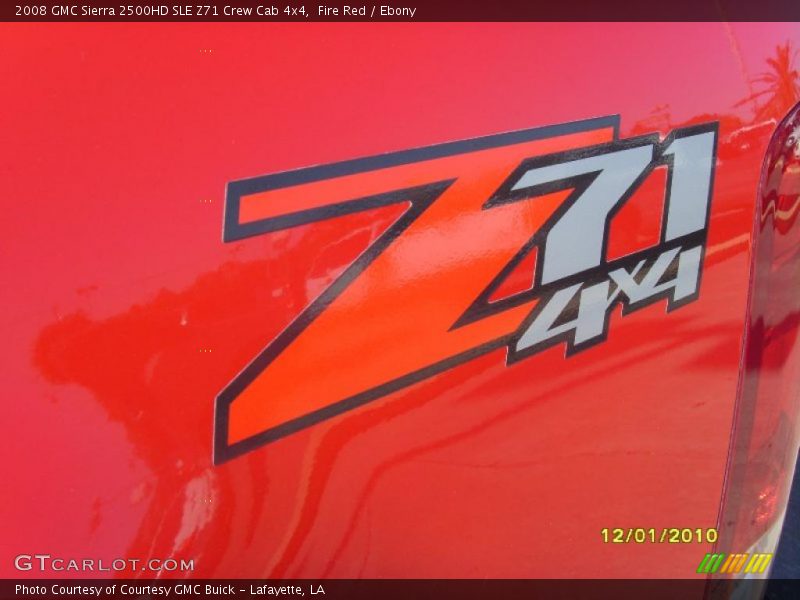 Fire Red / Ebony 2008 GMC Sierra 2500HD SLE Z71 Crew Cab 4x4