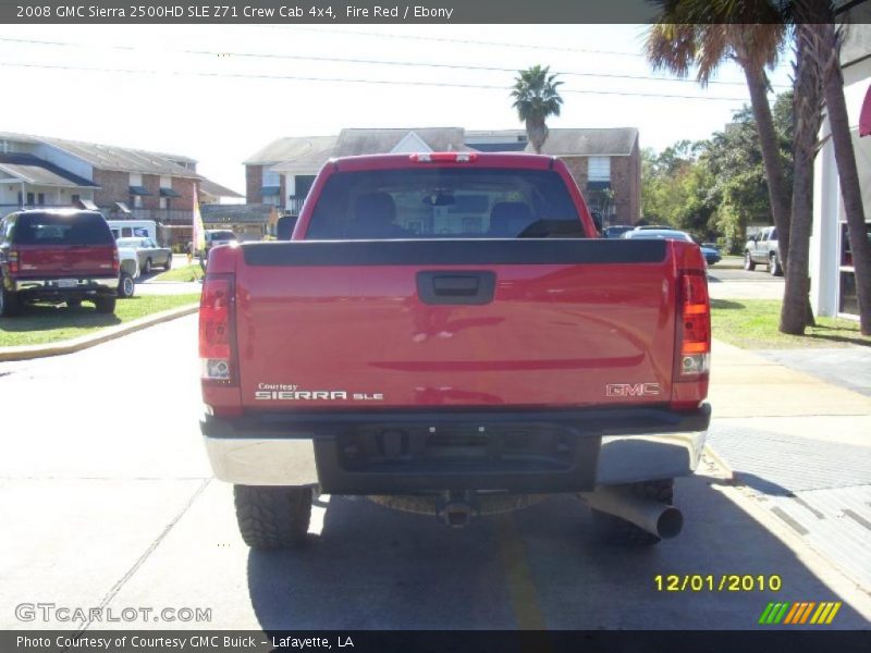 Fire Red / Ebony 2008 GMC Sierra 2500HD SLE Z71 Crew Cab 4x4
