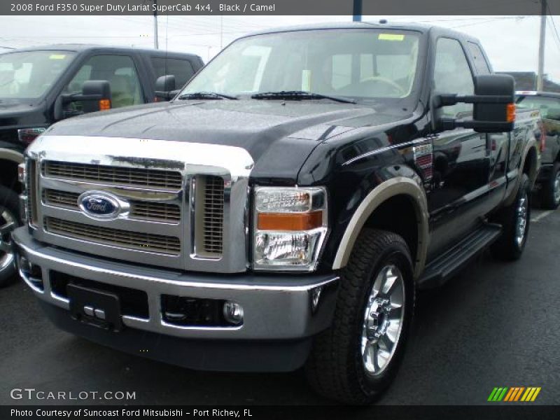 Black / Camel 2008 Ford F350 Super Duty Lariat SuperCab 4x4