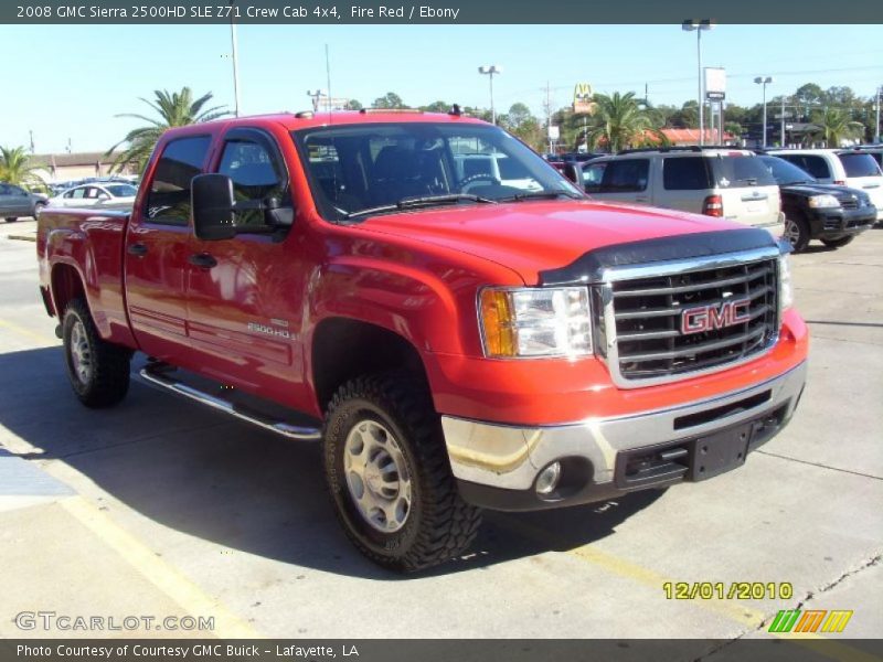 Fire Red / Ebony 2008 GMC Sierra 2500HD SLE Z71 Crew Cab 4x4