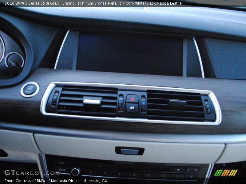 Platinum Bronze Metallic / Ivory White/Black Nappa Leather 2010 BMW 5 Series 550i Gran Turismo