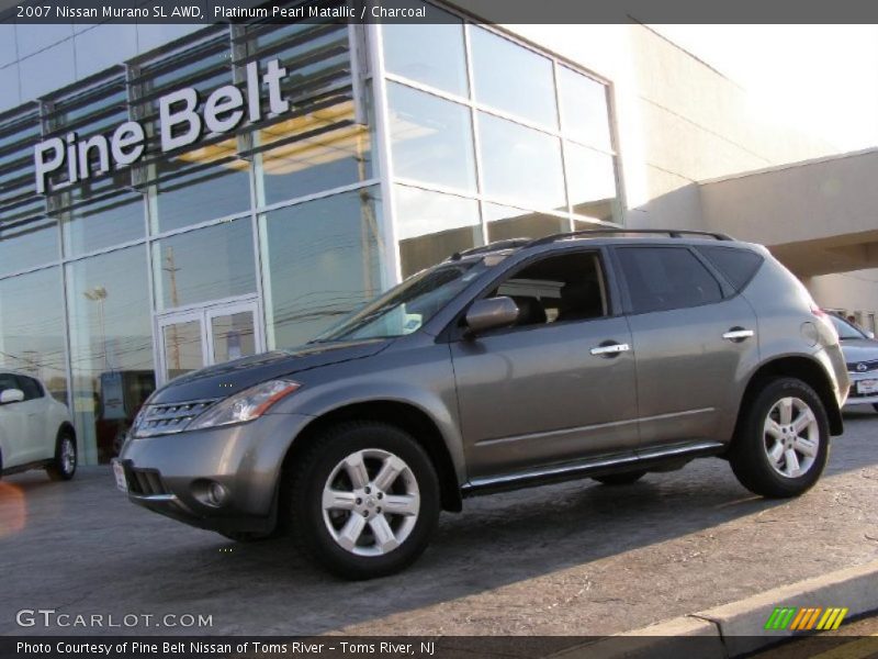 Platinum Pearl Matallic / Charcoal 2007 Nissan Murano SL AWD