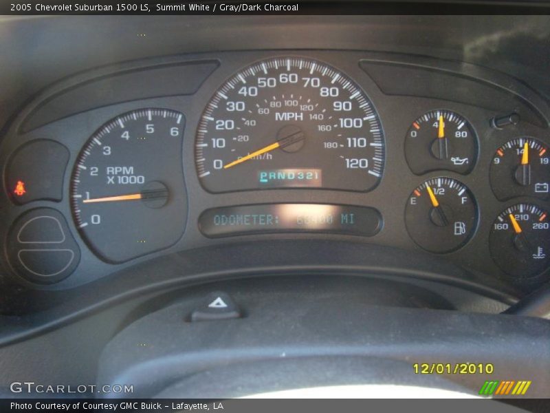 Summit White / Gray/Dark Charcoal 2005 Chevrolet Suburban 1500 LS