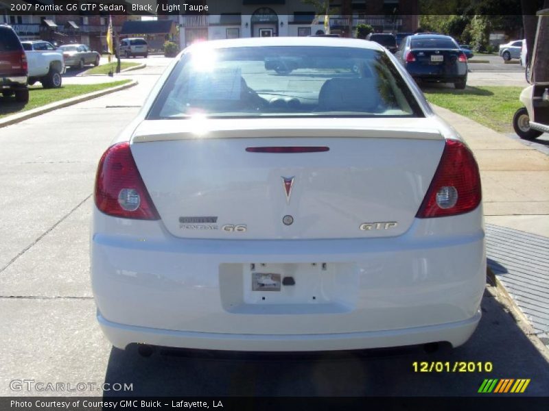 Black / Light Taupe 2007 Pontiac G6 GTP Sedan