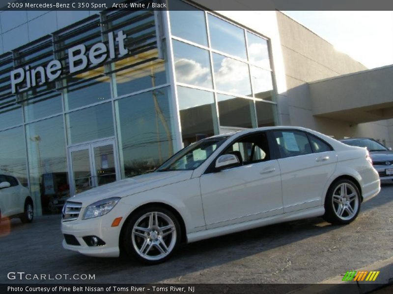 Arctic White / Black 2009 Mercedes-Benz C 350 Sport