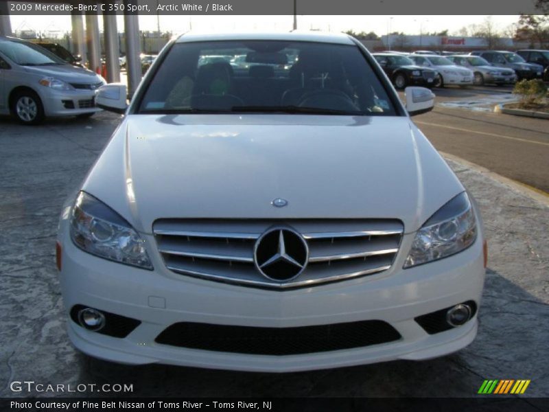 Arctic White / Black 2009 Mercedes-Benz C 350 Sport