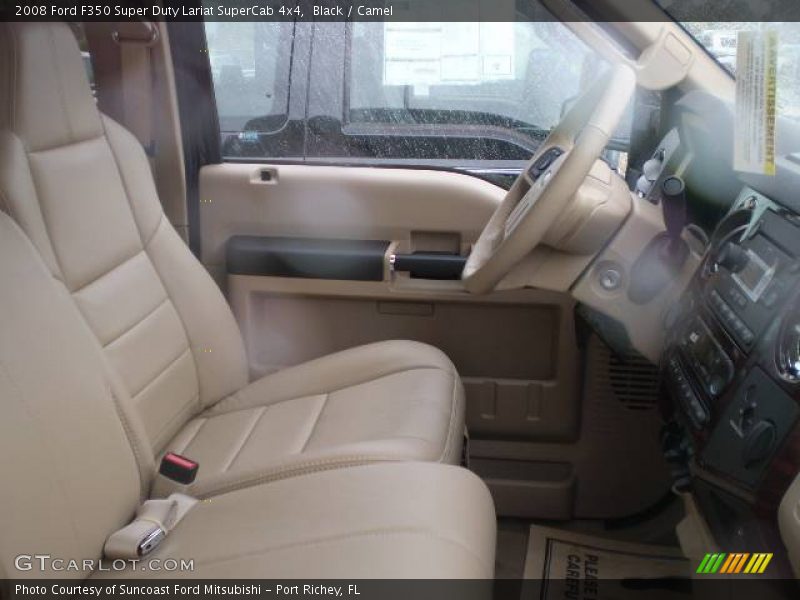 Black / Camel 2008 Ford F350 Super Duty Lariat SuperCab 4x4