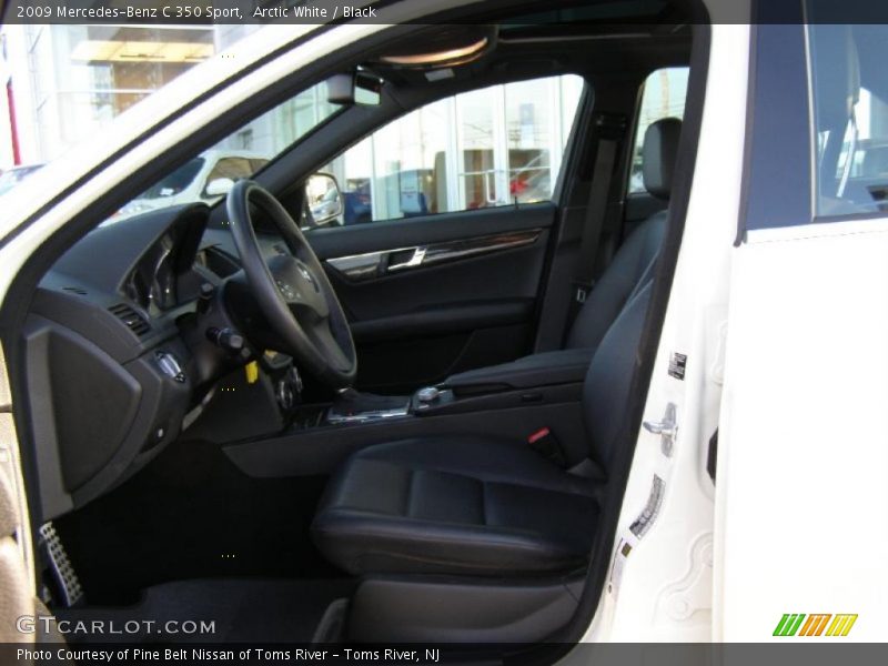 Arctic White / Black 2009 Mercedes-Benz C 350 Sport