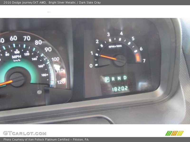 Bright Silver Metallic / Dark Slate Gray 2010 Dodge Journey SXT AWD
