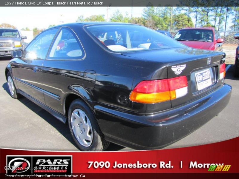Black Pearl Metallic / Black 1997 Honda Civic EX Coupe
