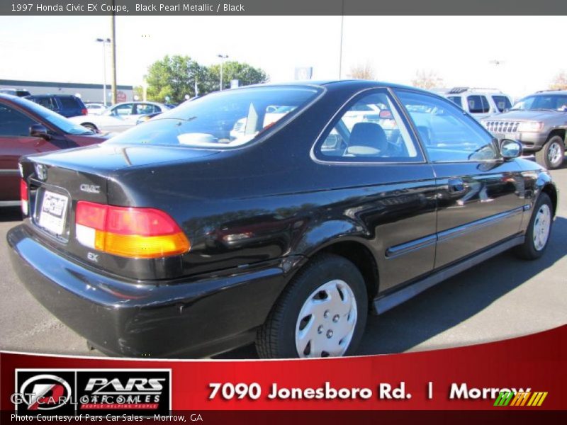 Black Pearl Metallic / Black 1997 Honda Civic EX Coupe