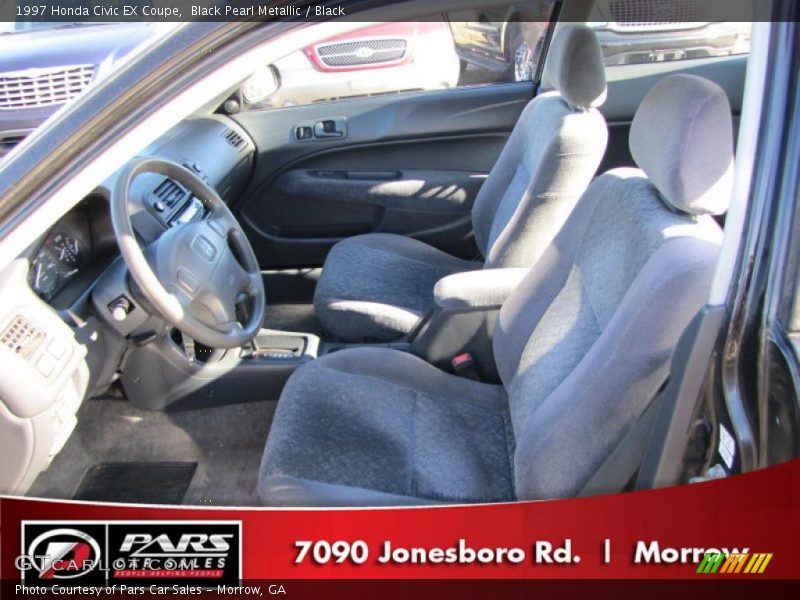 Black Pearl Metallic / Black 1997 Honda Civic EX Coupe