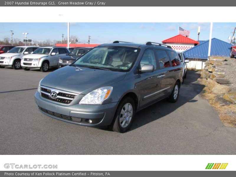 Green Meadow Gray / Gray 2007 Hyundai Entourage GLS