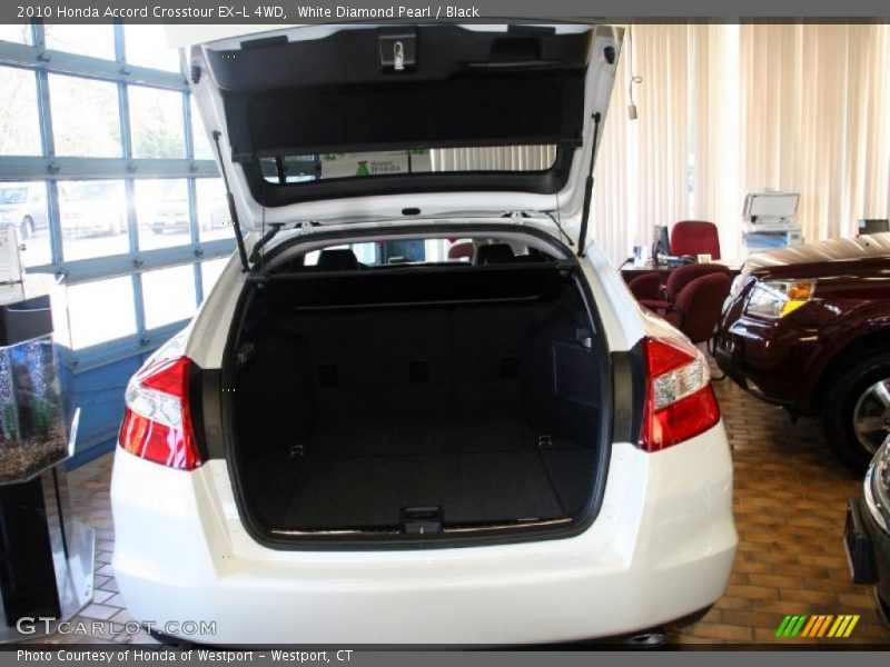 White Diamond Pearl / Black 2010 Honda Accord Crosstour EX-L 4WD