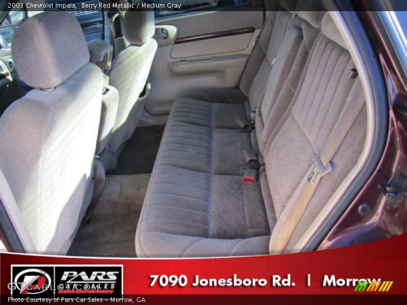 Berry Red Metallic / Medium Gray 2003 Chevrolet Impala