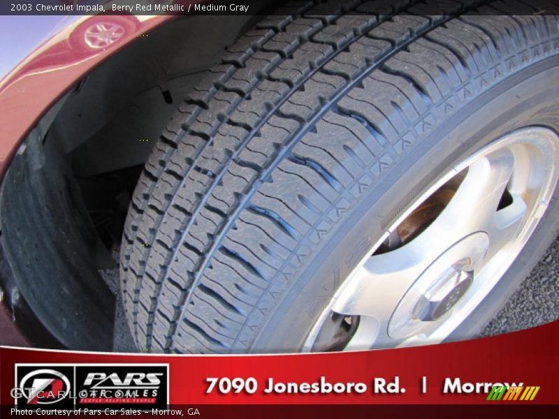 Berry Red Metallic / Medium Gray 2003 Chevrolet Impala