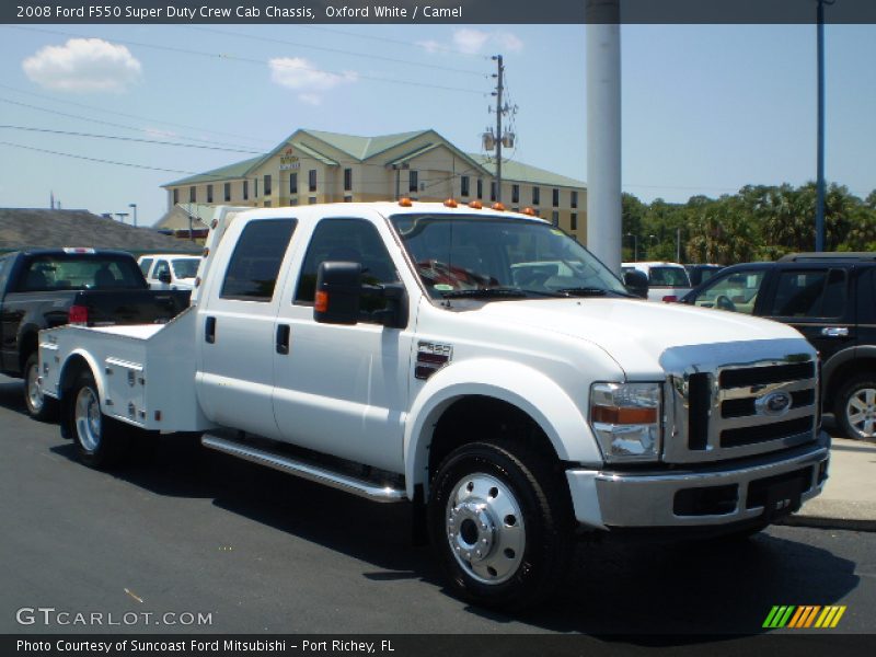 Oxford White / Camel 2008 Ford F550 Super Duty Crew Cab Chassis