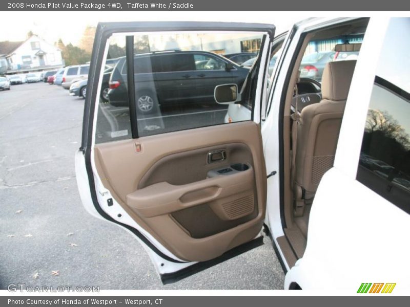 Taffeta White / Saddle 2008 Honda Pilot Value Package 4WD