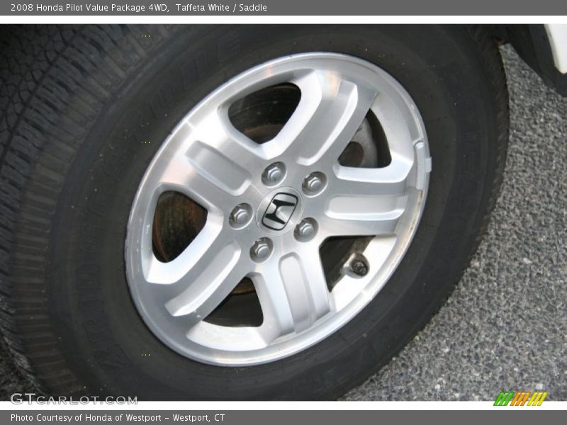 Taffeta White / Saddle 2008 Honda Pilot Value Package 4WD