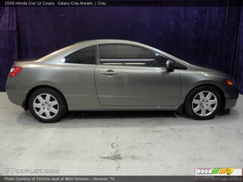 Galaxy Gray Metallic / Gray 2008 Honda Civic LX Coupe