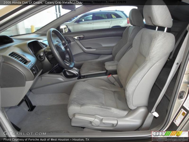 Galaxy Gray Metallic / Gray 2008 Honda Civic LX Coupe