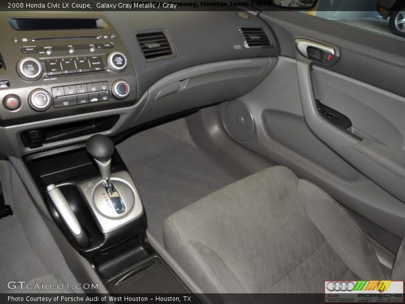 Galaxy Gray Metallic / Gray 2008 Honda Civic LX Coupe