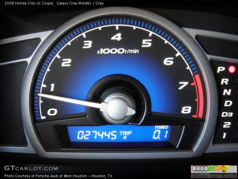 Galaxy Gray Metallic / Gray 2008 Honda Civic LX Coupe