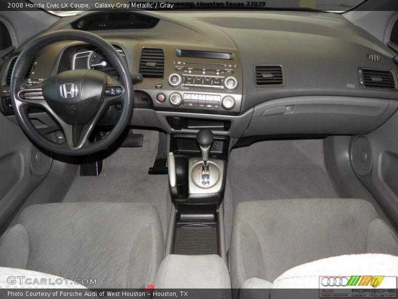 Galaxy Gray Metallic / Gray 2008 Honda Civic LX Coupe