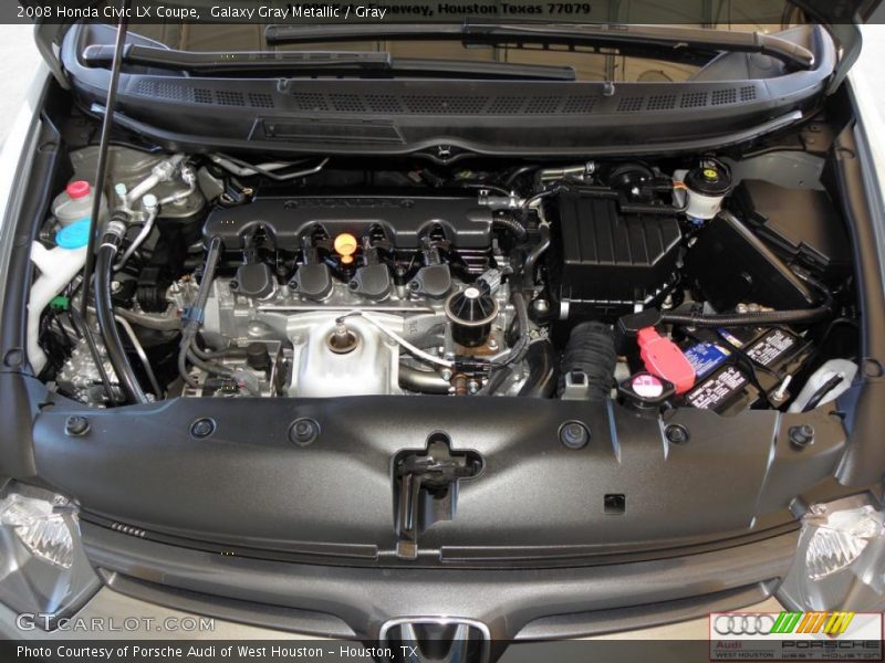 Galaxy Gray Metallic / Gray 2008 Honda Civic LX Coupe