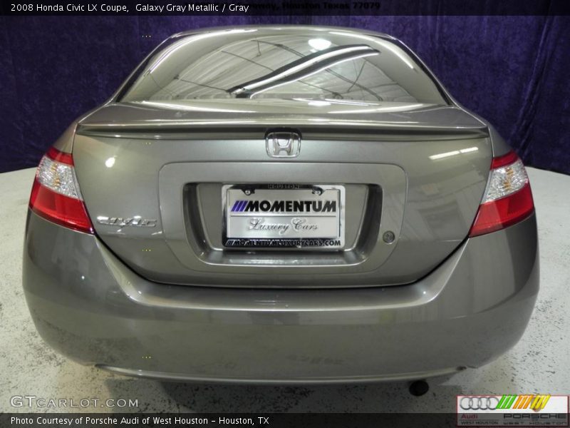 Galaxy Gray Metallic / Gray 2008 Honda Civic LX Coupe